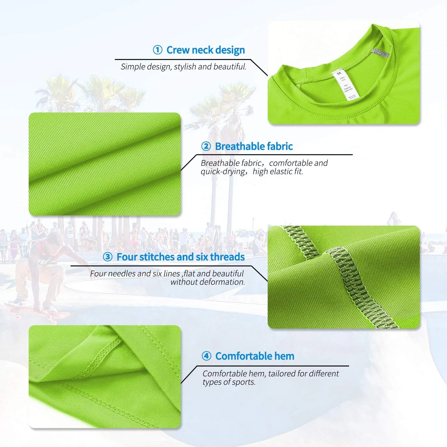 Compression Shirt for Men Workout Long Sleeve T Shirts Athletic Dry Fit Muscle Tops Base Layer for Basketball Gym