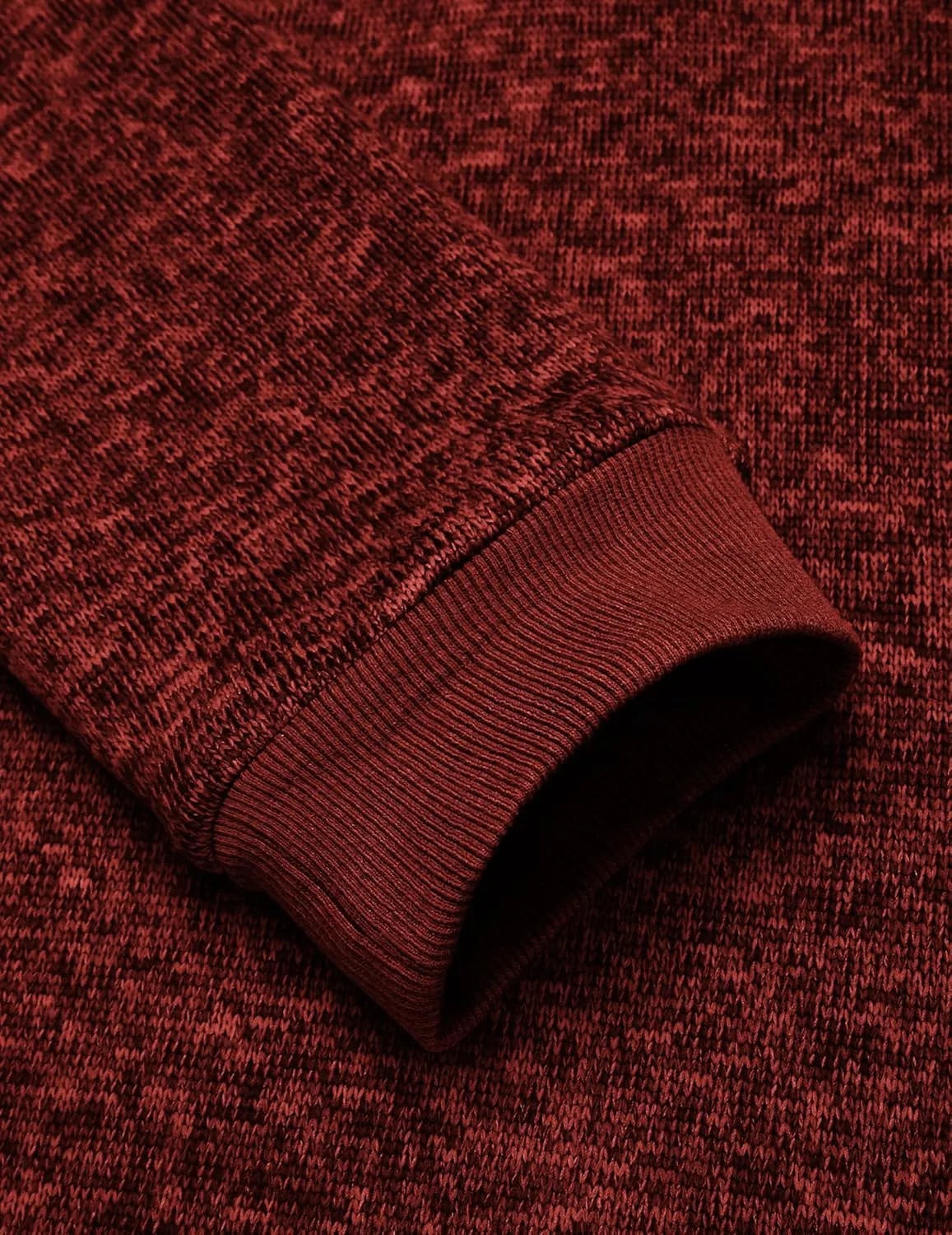 COOFANDY Men's Quarter Zip Pullover Casual Long Sleeve Sweater Slim Fit Sweater Mock Neck Polo Sweater