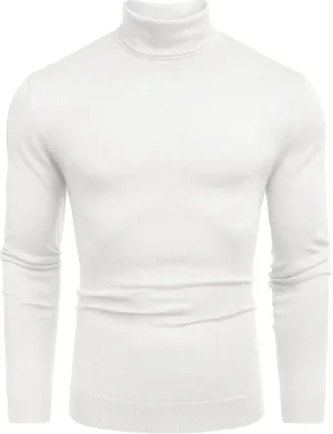 COOFANDY Men's Slim Fit Turtleneck Sweater Casual Basic Knitted Long Sleeve Pullover Sweater