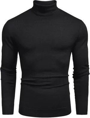 COOFANDY Men's Slim Fit Turtleneck Sweater Casual Basic Knitted Long Sleeve Pullover Sweater