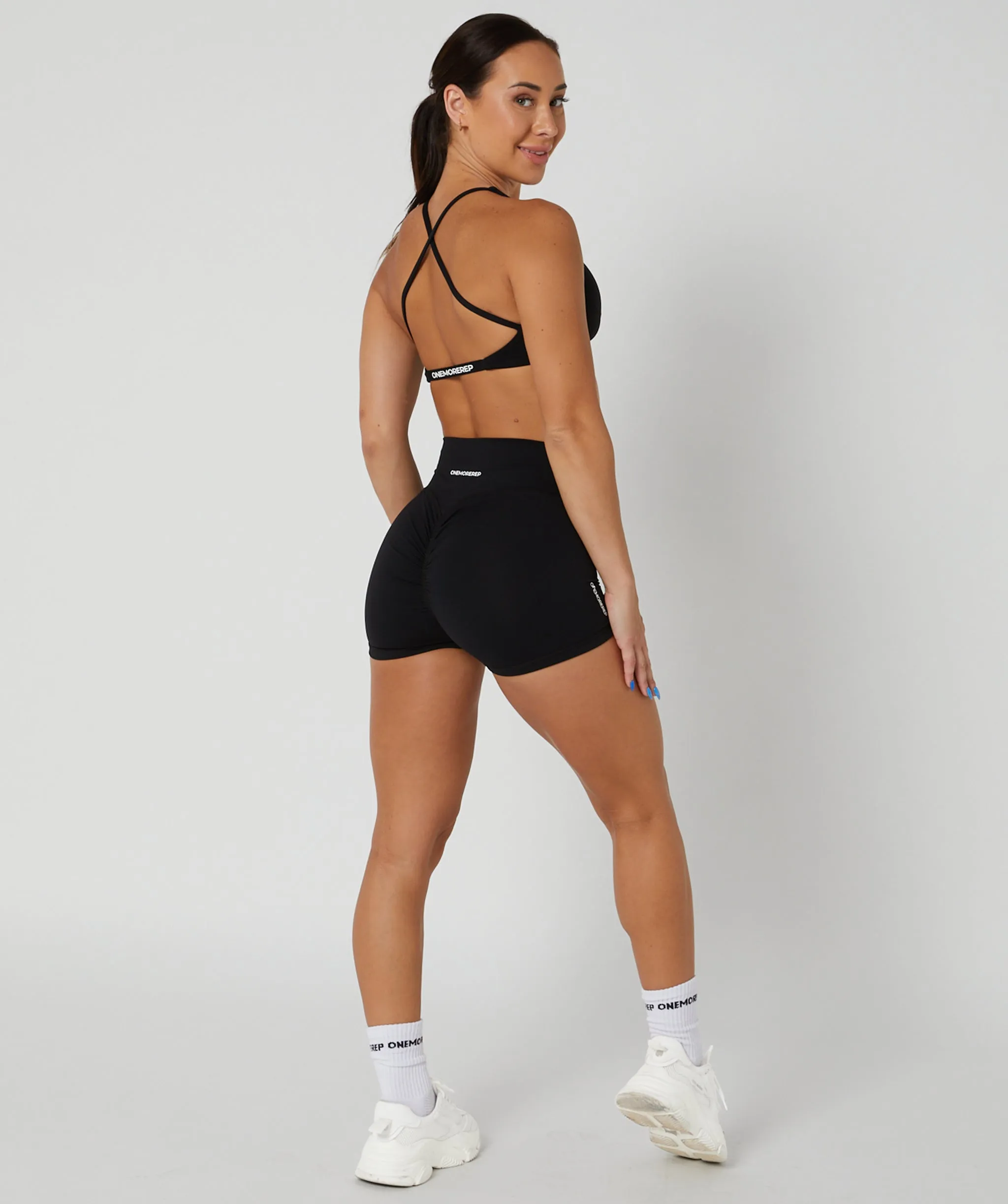 Core Scrunch True Booty Shorts Black