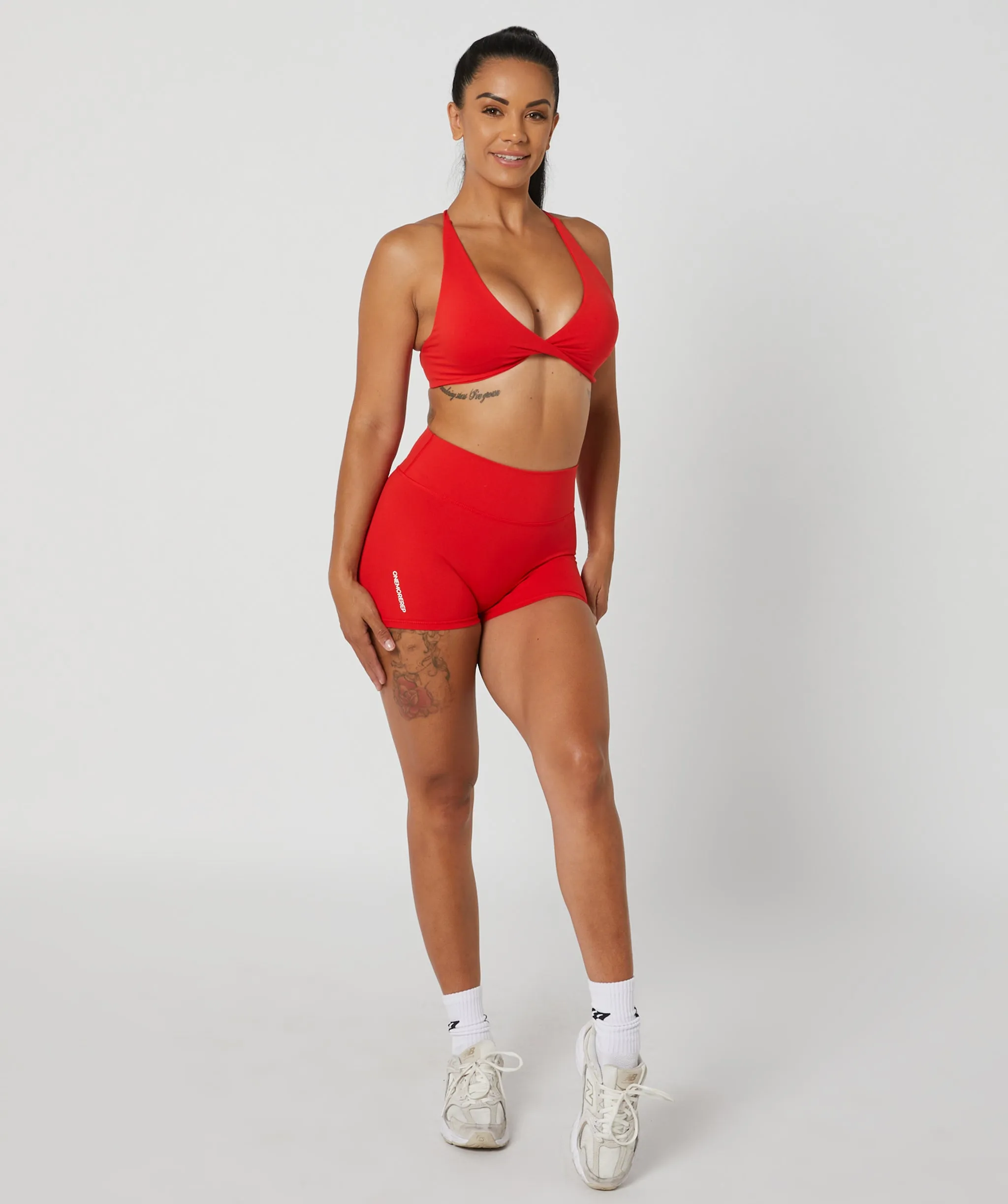 Core Scrunch True Booty Shorts Crimson