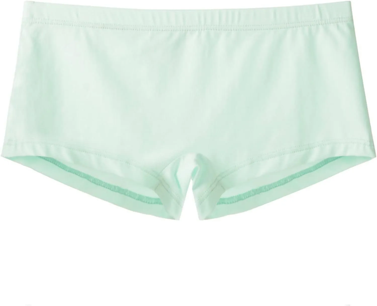 Cotton Boxer Briefs for Men Sexy Low-Waist Underwears Soft Breathable Underpants Seamless Solid Color Boyshort