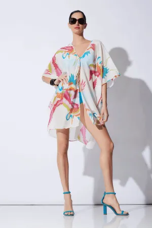 Crane Cotton Silk Sheer Cover-Up