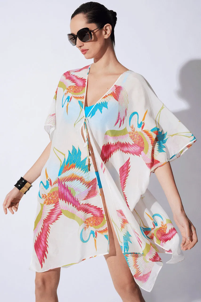 Crane Cotton Silk Sheer Cover-Up