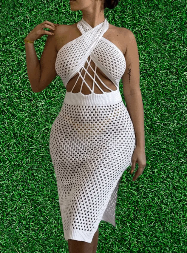 Crochet Halter Dress