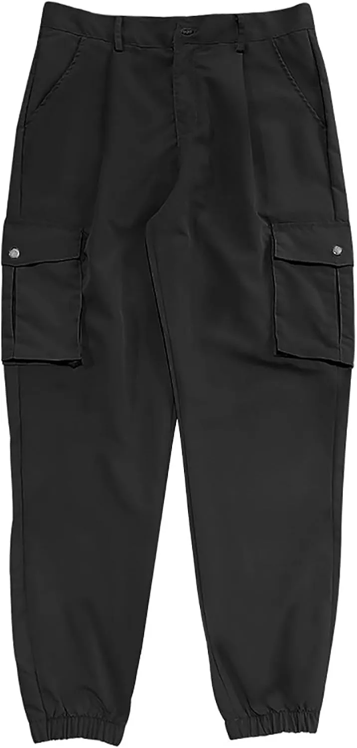 Ctreela Men's Cargo Joggers Pants Casual Sweatpants with Pockets Athletic Tapered Leg Pants Work Pants Tapered Sweatpants
