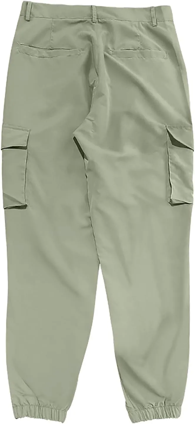 Ctreela Men's Cargo Joggers Pants Casual Sweatpants with Pockets Athletic Tapered Leg Pants Work Pants Tapered Sweatpants