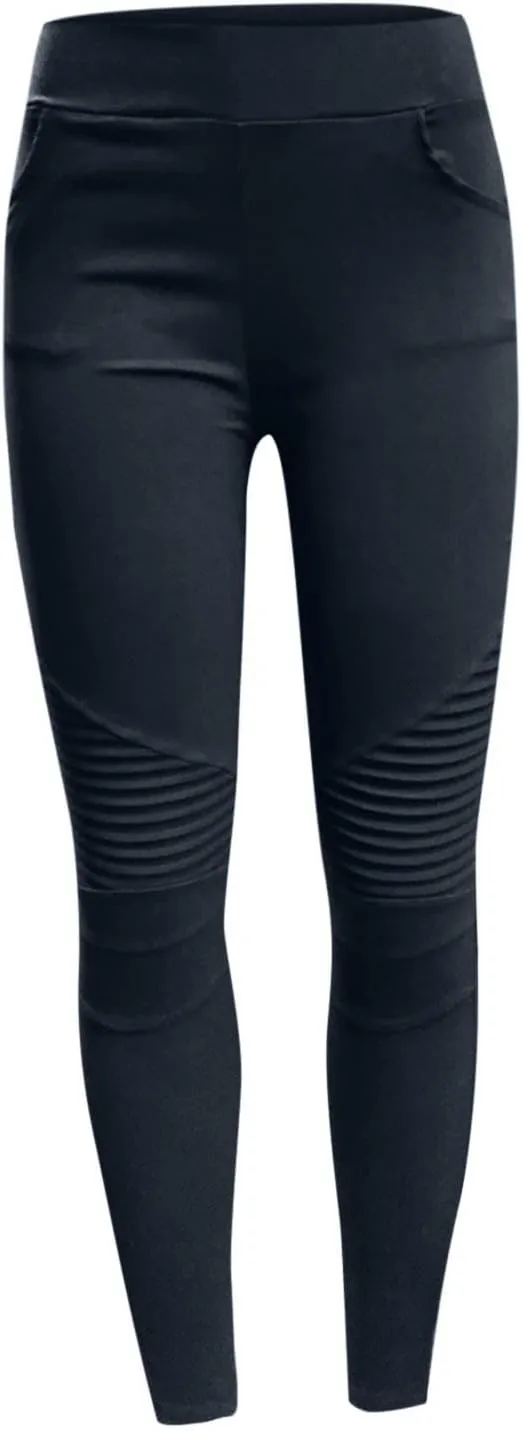 Dademeo Women Skinny Pants High Waisted Stretch Slim Pencil Trousers Ruched Side Zipper Workout Gym Leggings Skinny Tights