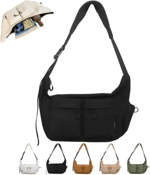 Dallaswind Large Capacity Messenger Bag, 2025 New Vintage Water Resistant Canvas Satchel Couples Casual Crossbody Bag