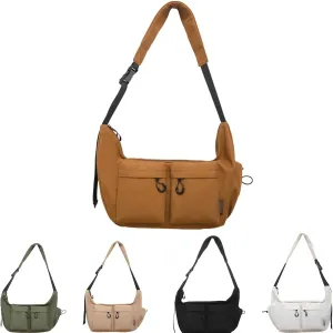 Dallaswind Large Capacity Messenger Canvas Bag, Large Crossbody Bag Shoulder Purse, Vintage Water Resistant Canvas Satchel