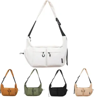 Dallaswind Large Capacity Messenger Canvas Bag -Water Resistant,Large Crossbody Bag Shoulder Purse,Vintage Canvas Satchel