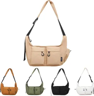 Dallaswind Large Capacity Messenger Canvas Bag -Water Resistant,Large Crossbody Bag Shoulder Purse,Vintage Canvas Satchel
