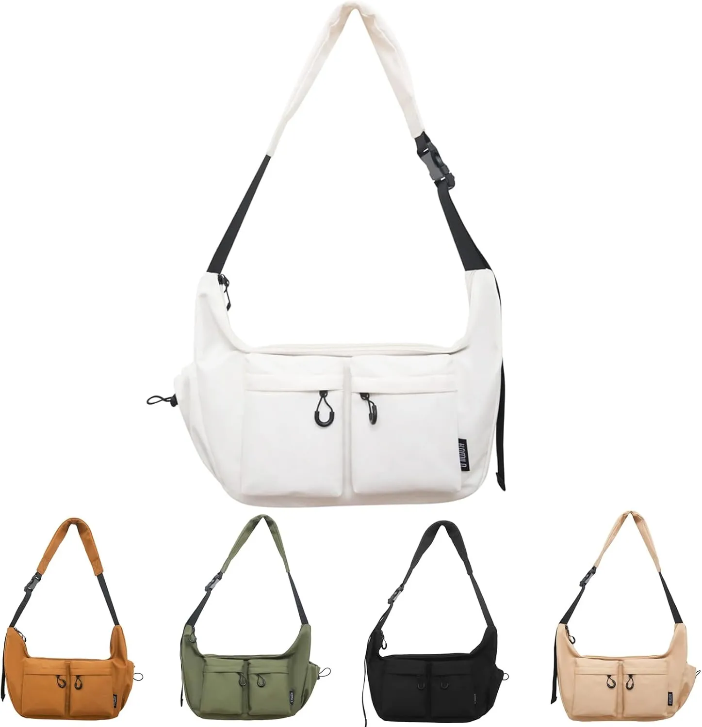 Dallaswind Large Capacity Messenger Canvas Bag -Water Resistant,Large Crossbody Bag Shoulder Purse,Vintage Canvas Satchel