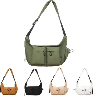 Dallaswind Large Capacity Messenger Canvas Bag -Water Resistant,Large Crossbody Bag Shoulder Purse,Vintage Canvas Satchel