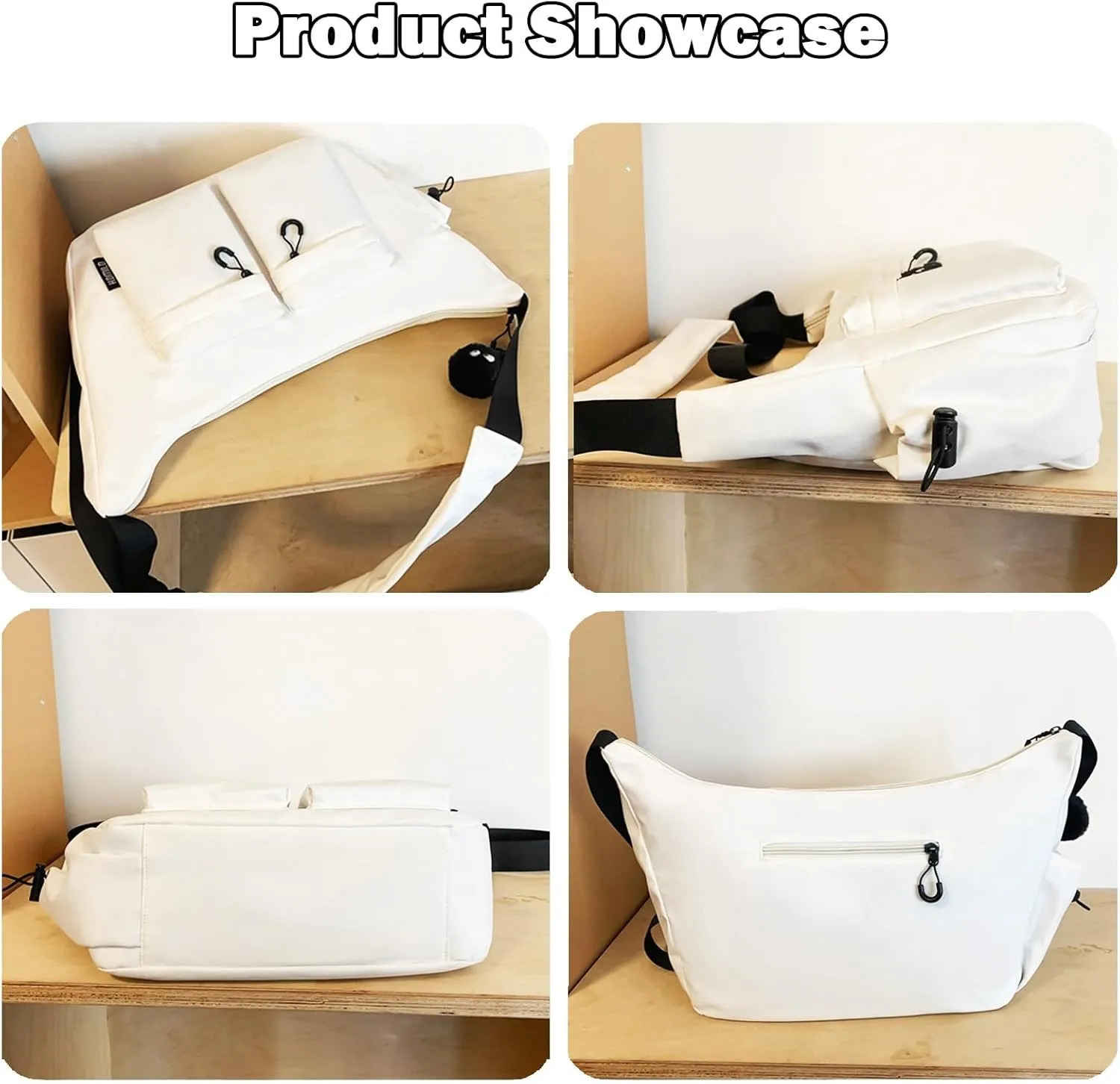 Dallaswind Large Capacity Messenger Canvas Bag -Water Resistant,Large Crossbody Bag Shoulder Purse,Vintage Canvas Satchel