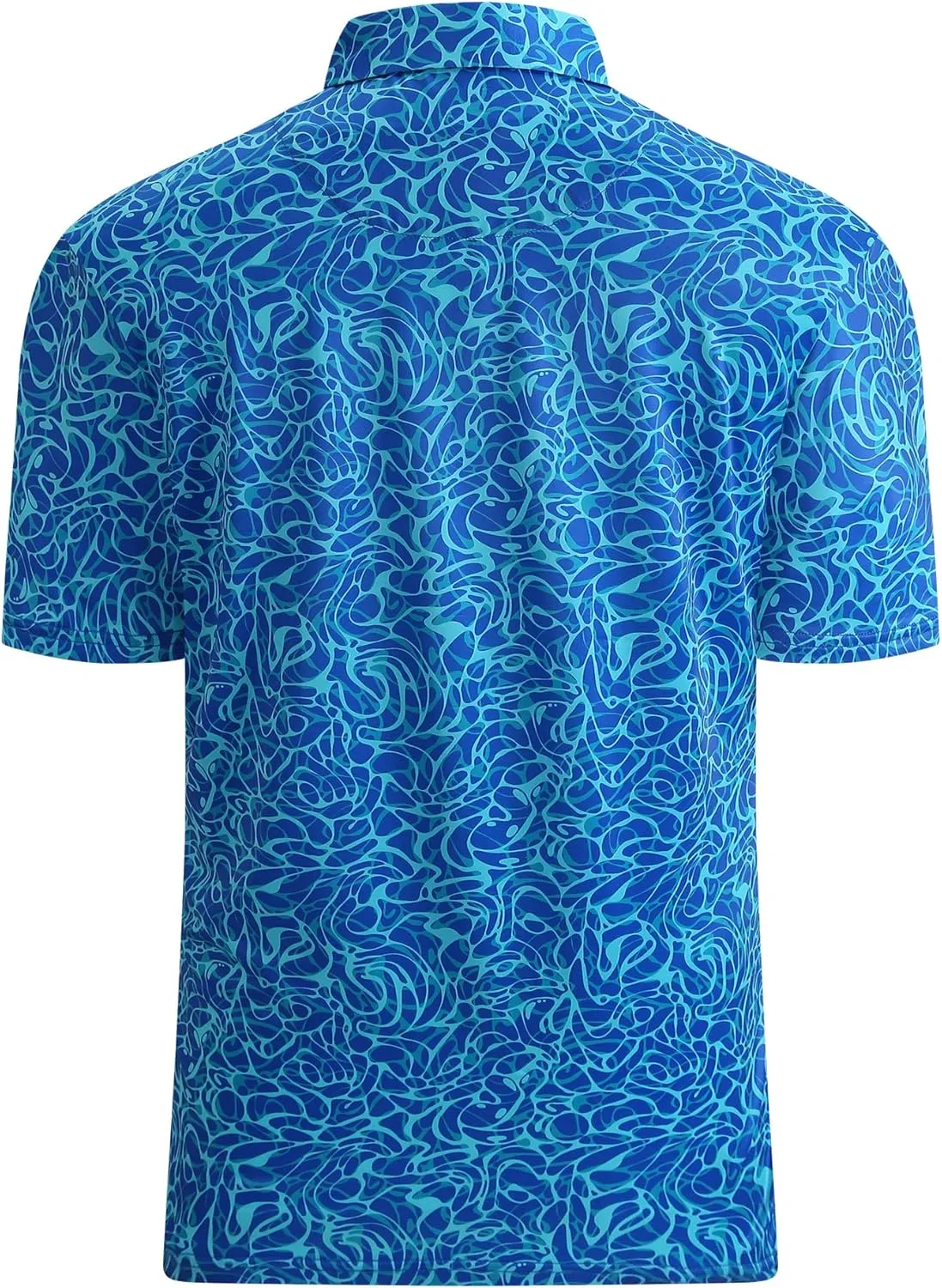 Damipow Premium Golf Shirts for Men Dry Fit Performance Polo Short Sleeve Collared Shirt