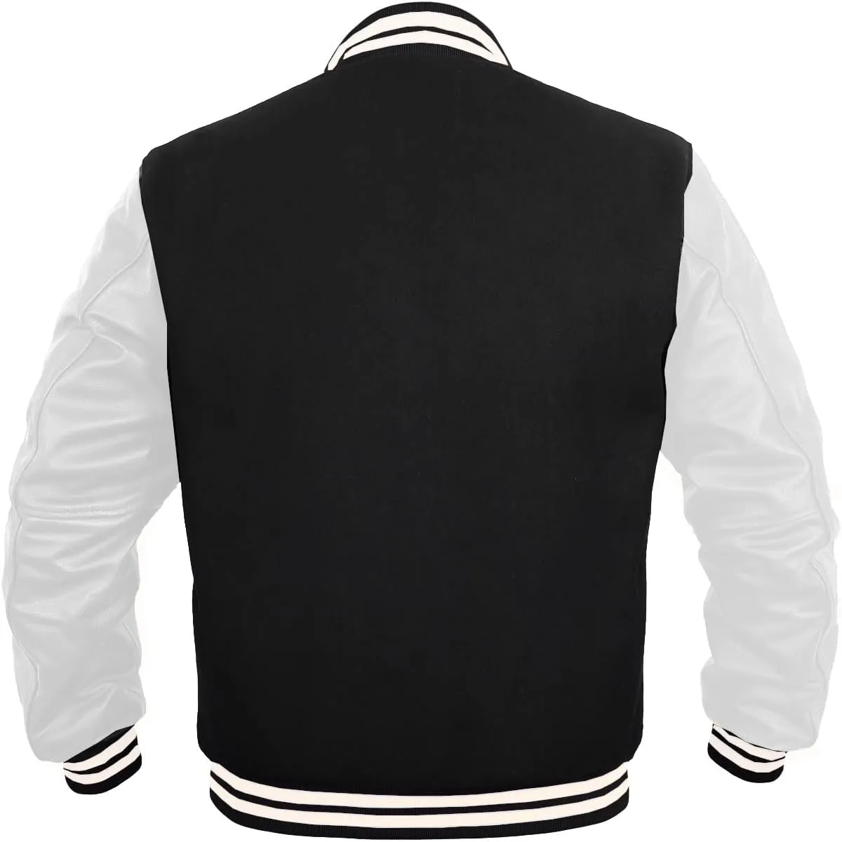 Deckra Boys Varsity Jacket Leather Arms Wool Polyester Quilted Kids/Children Varsity Jacket