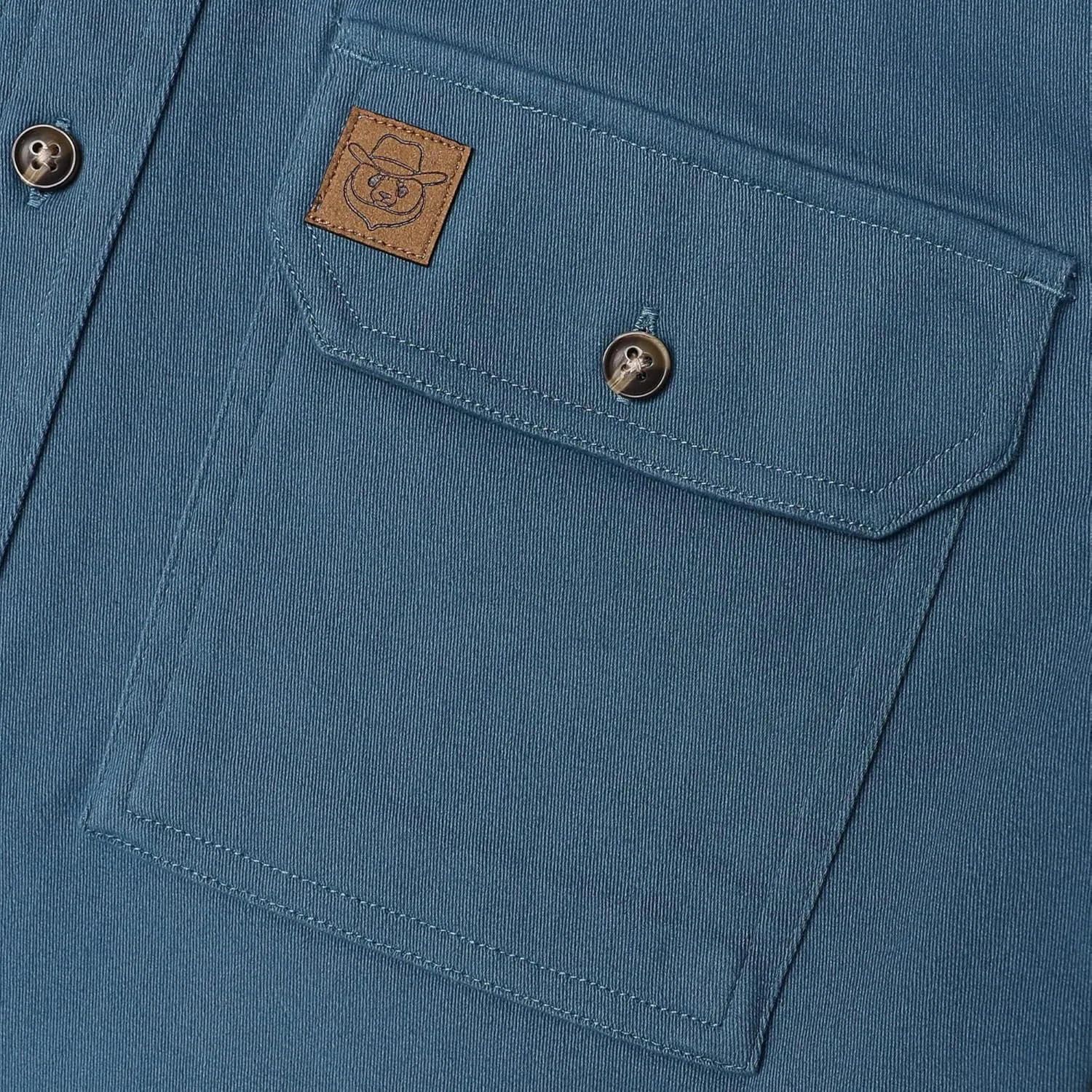 Dubinik?Mens Short Sleeve Button Down Shirts Denim Short Sleeve Shirt Men Two Pocket Western Soft Work Casual Denim Shirt