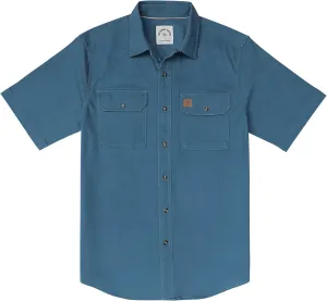 Dubinik?Mens Short Sleeve Button Down Shirts Denim Short Sleeve Shirt Men Two Pocket Western Soft Work Casual Denim Shirt