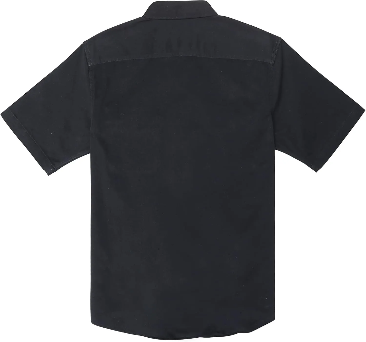 Dubinik?Mens Short Sleeve Button Down Shirts Denim Short Sleeve Shirt Men Two Pocket Western Soft Work Casual Denim Shirt