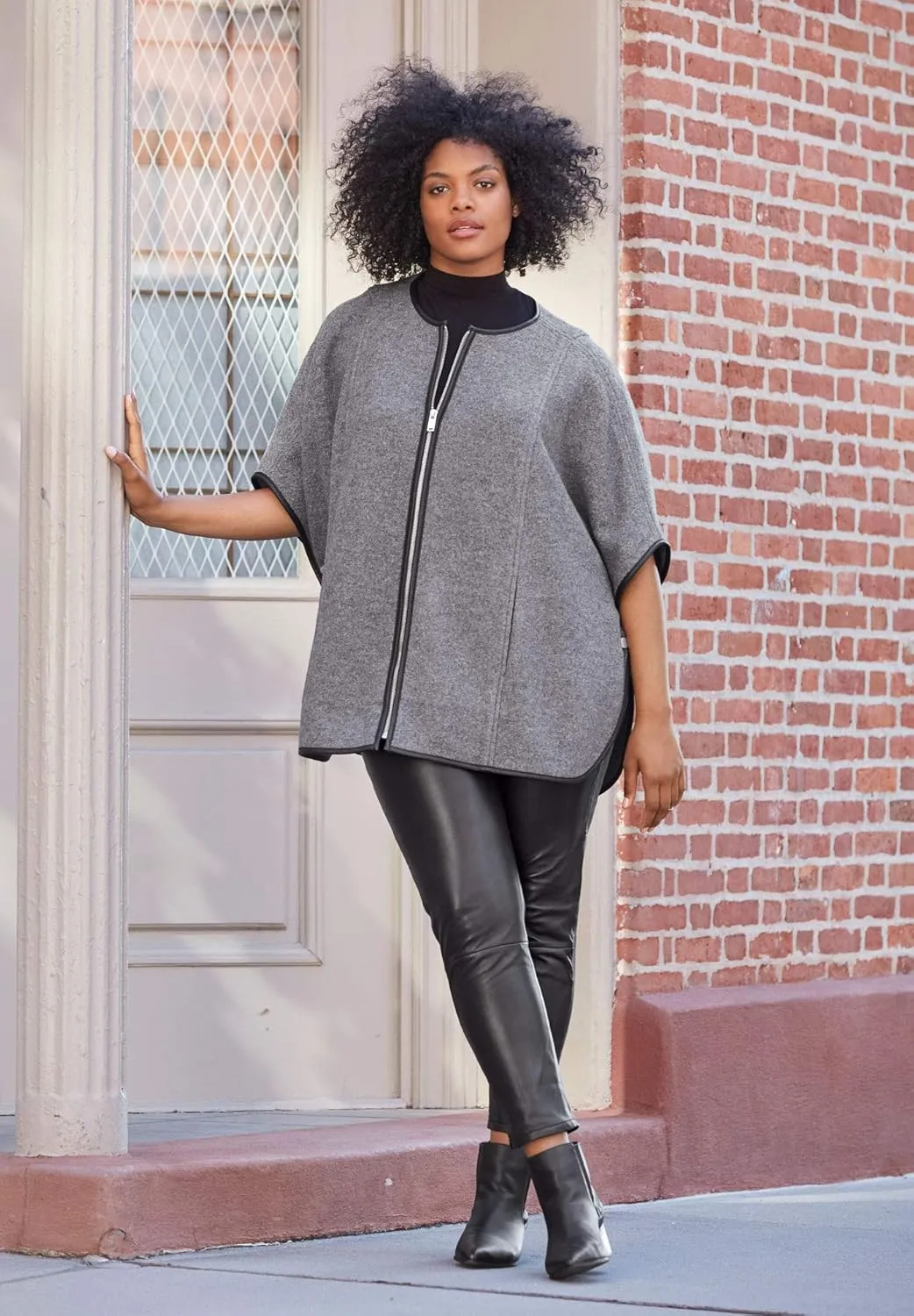 ellos Plus Size Skinny Leather Pants