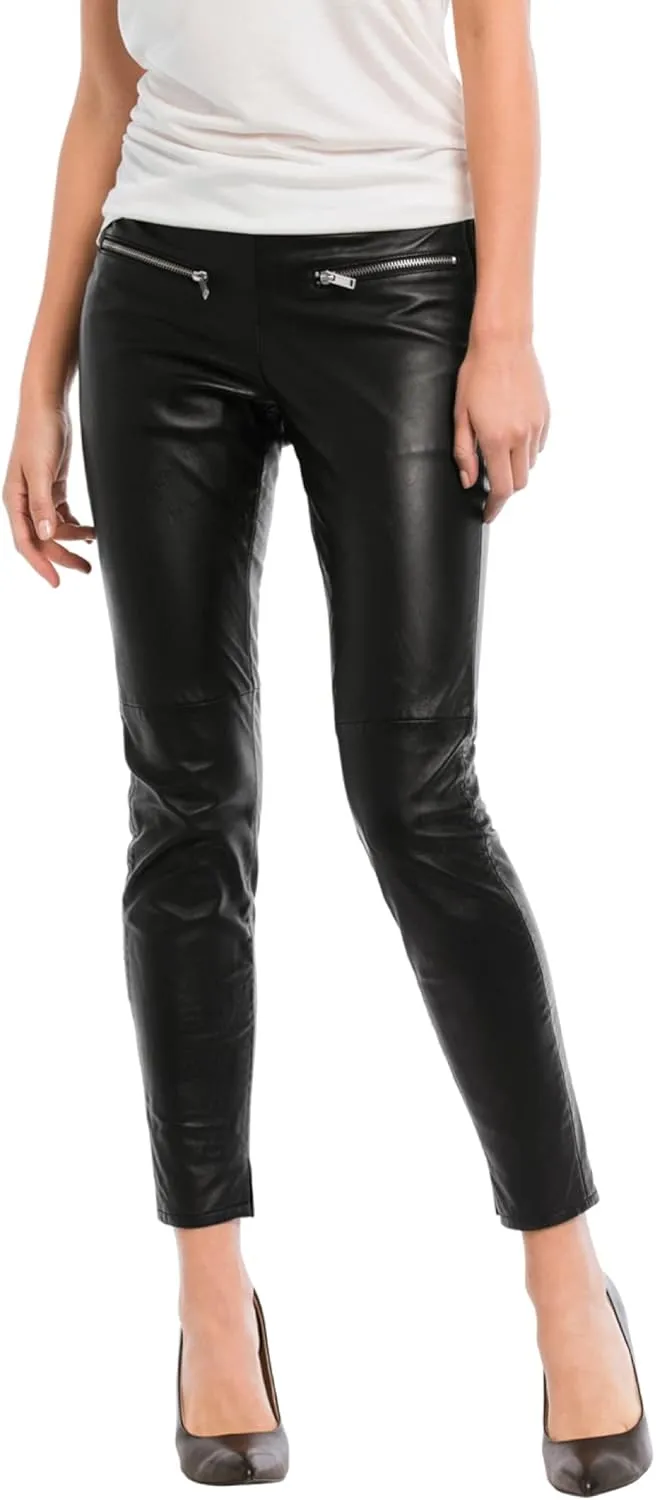 ellos Plus Size Skinny Leather Pants