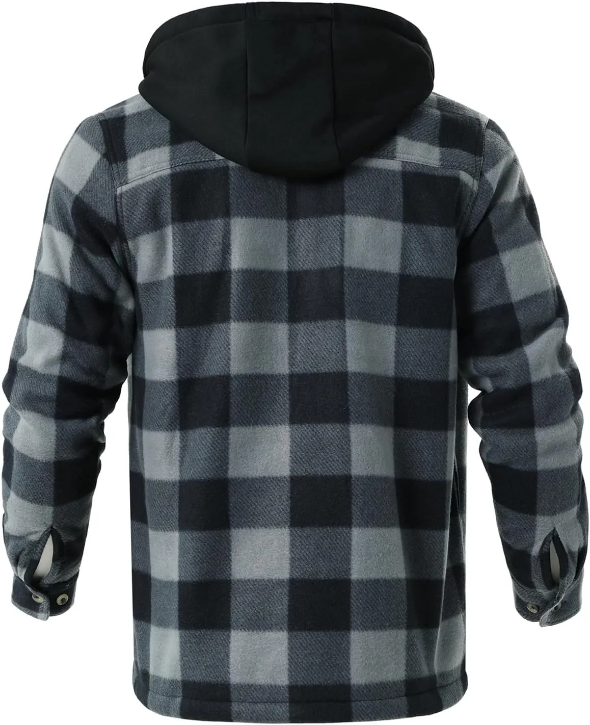 Facitisu Men's Winter Zip Up Hoodie Sherpa Fleece Sweatshirt Warm Thick heavyweight Coats