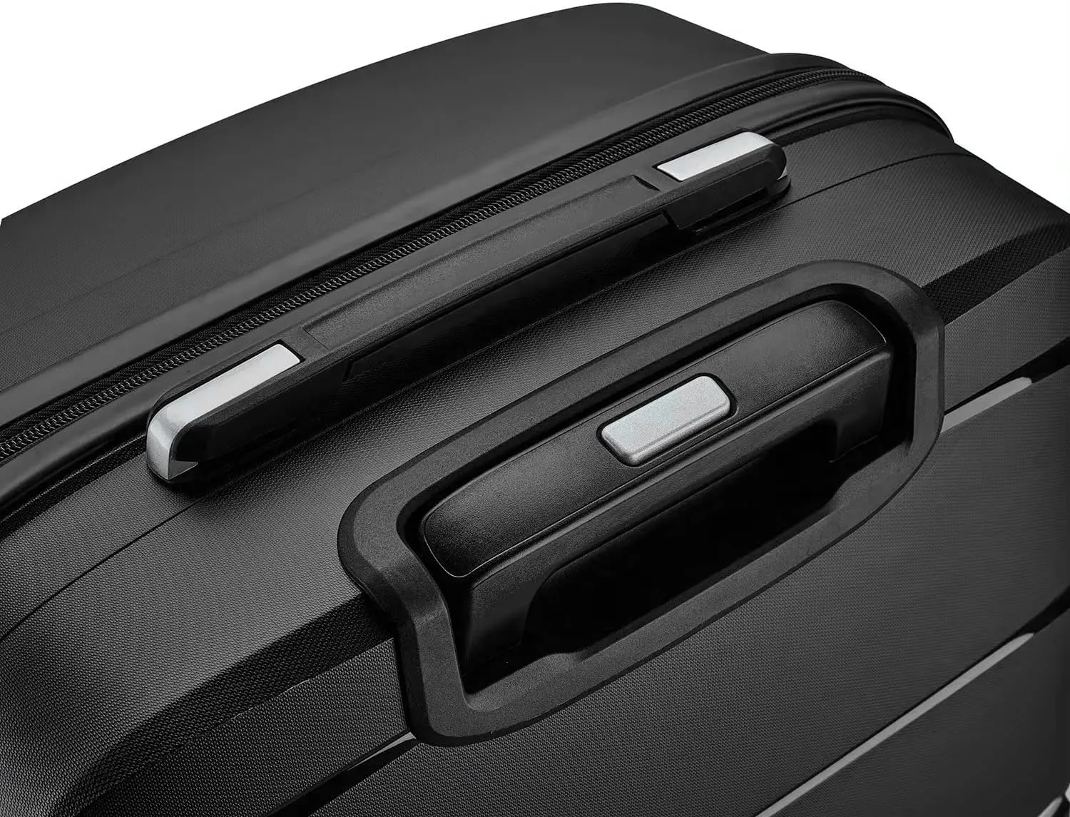 Fancial Expandable Luggage with Spinner Wheels, Black, Carry-On 20-Inch