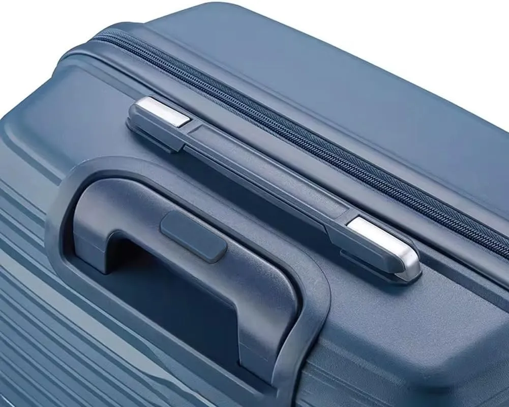 Fancial Expandable Luggage with Spinner Wheels, Ice Blue, Carry-On 20-Inch