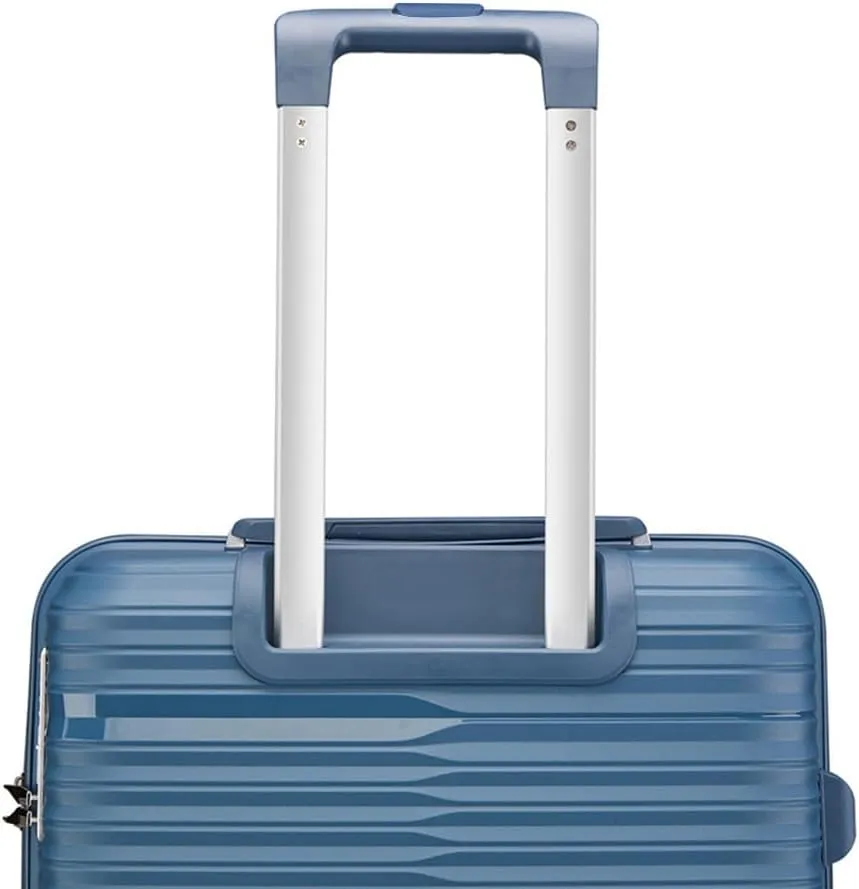 Fancial Expandable Luggage with Spinner Wheels, Ice Blue, Carry-On 20-Inch