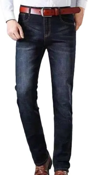 Finelylove Jeans for Men Stretch Skinny Bootcut Jeans Slim Fit Straight Leg Denim Pants with Pockets,Plus