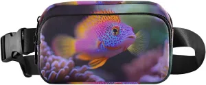 Fish Closeup Fanny Pack Water Resistant, Women Men Waist Pack Sling Bag Purse for Travel Hiking
