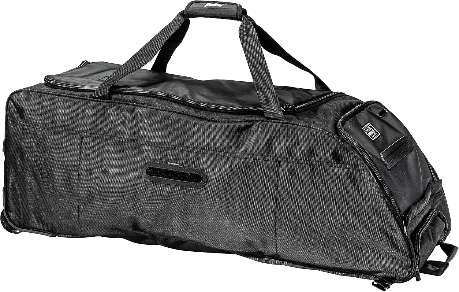 Franklin Sports Traveler Roller - Baseball and Softball - Equipment Bag - Compartment- Black - 1680D Polyester - Water Resistant- Black