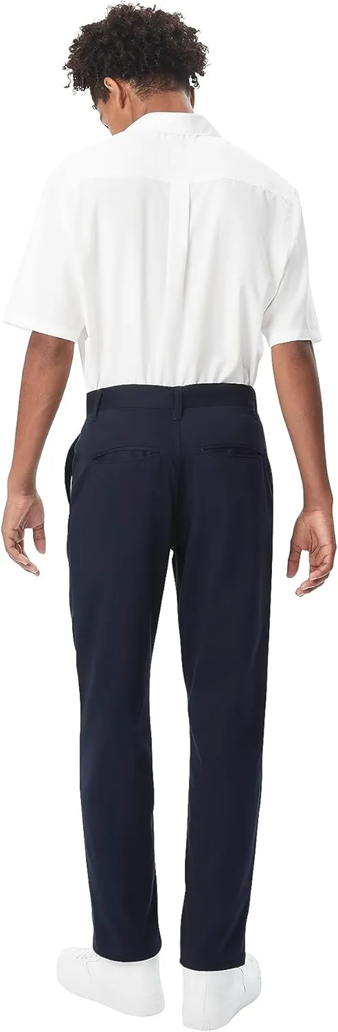 French Toast Men's Short Sleeve Classic Poplin Dress Shirt