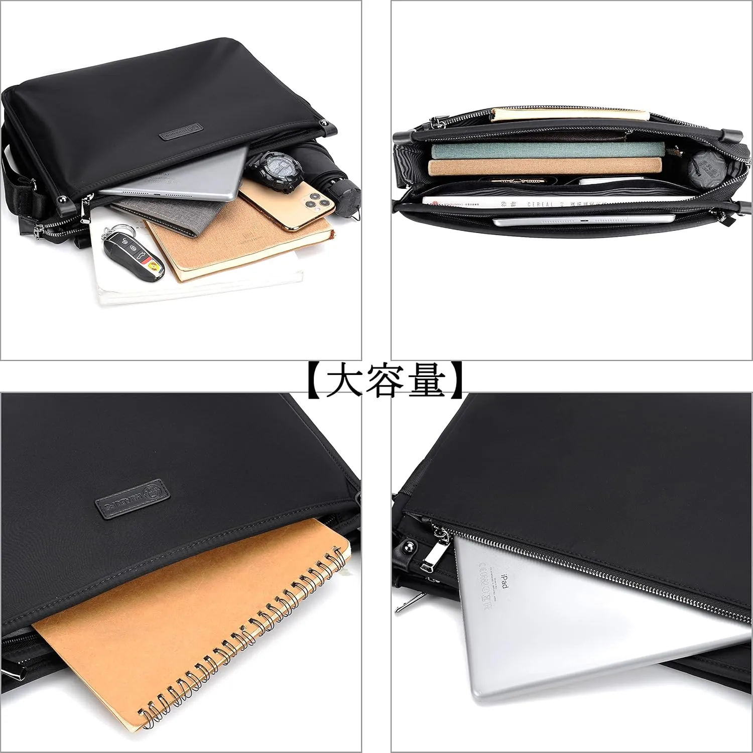 FSD.WG Messenger Bag for Work & Business Travel for Men Waterproof Durable Shoulder Bag