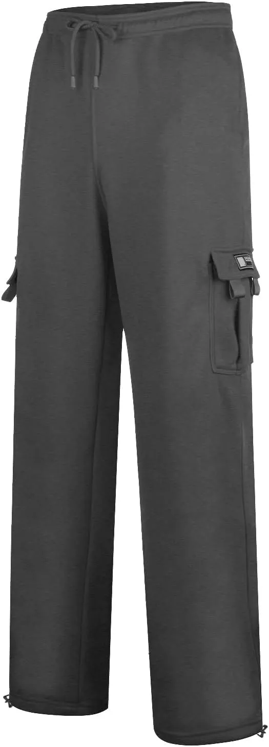 FZVYD Mens Black Dress Pants Slim Mens Casual Elastic Drawstring Cargo Pants Lightweight Relaxed Cotton Workout Sweatpants