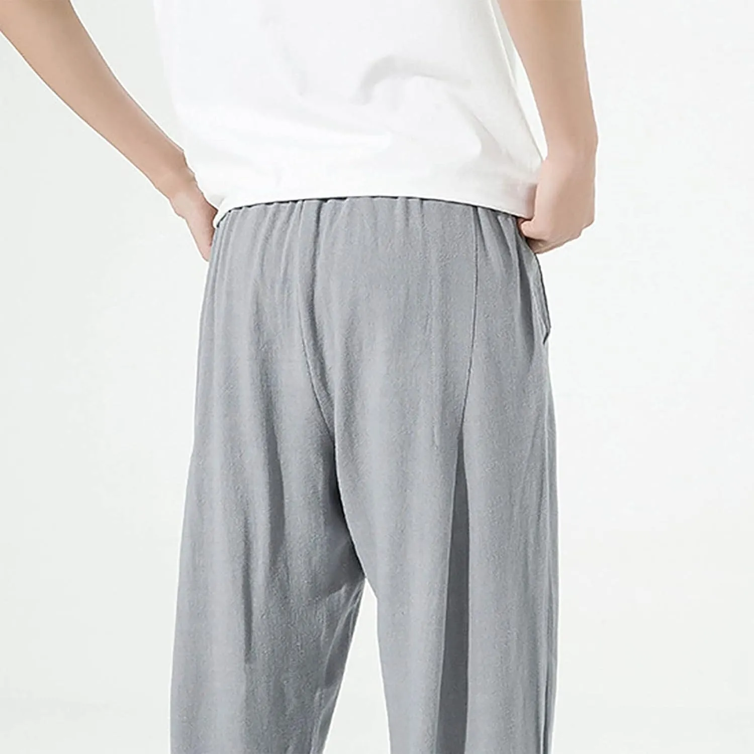 FZVYD Mens Cargo Pants Mens Joggers Cargo Pants Fashion Casual Sweatpants Work Pants Drawstring Loose Trousers with Pockets