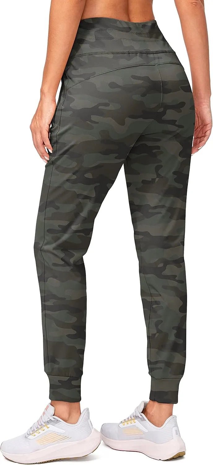 G Gradual Women's Fleece Lined Joggers High Waisted Water Resistant Thermal Winter Sweatpants Running Hiking Pockets