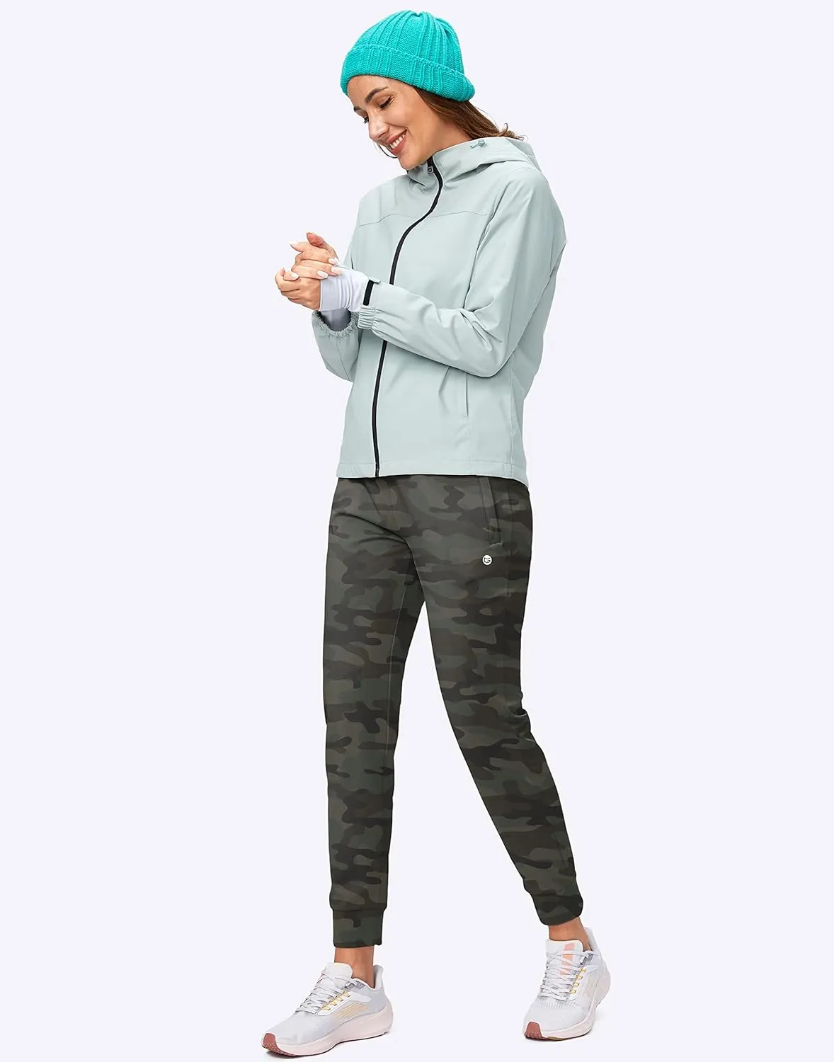 G Gradual Women's Fleece Lined Joggers High Waisted Water Resistant Thermal Winter Sweatpants Running Hiking Pockets