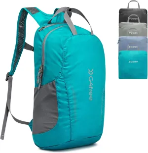 G4Free 25L Lightweight Hiking Backpack Packable Foldable Sport Travel Daypack Water Resistant for Women MenPeacock Blue