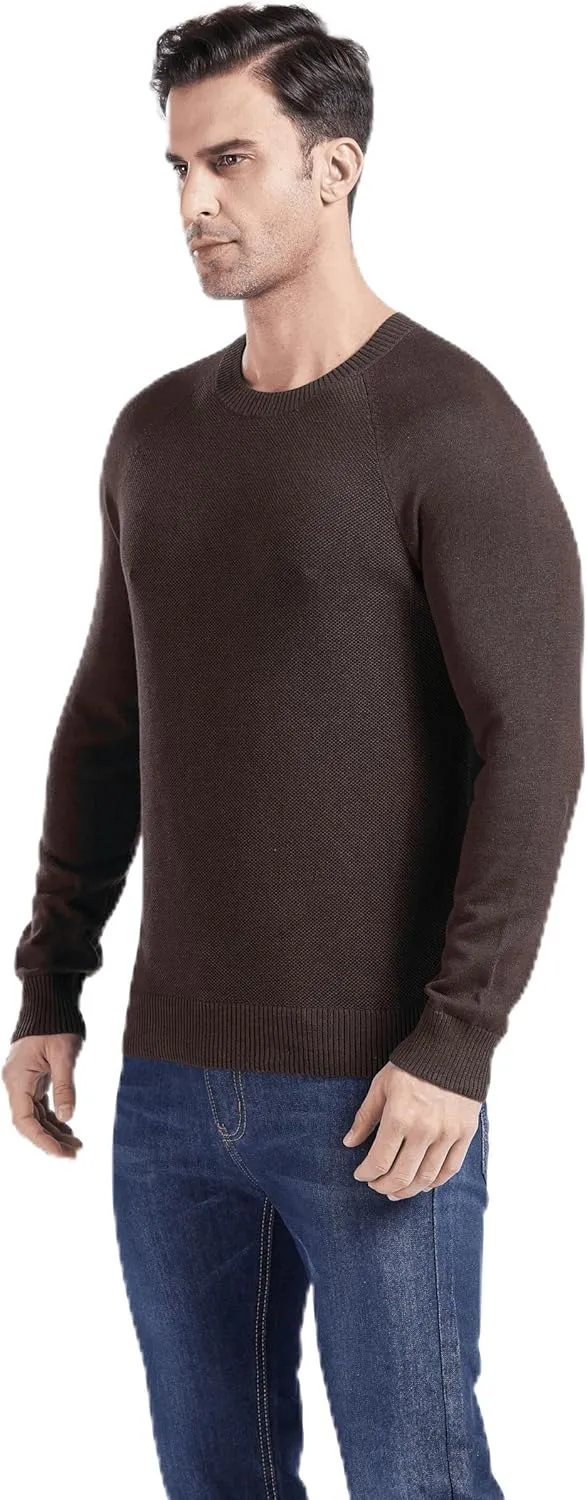 Gilboa Men's 100% Cotton Crewneck Pullover Sweater