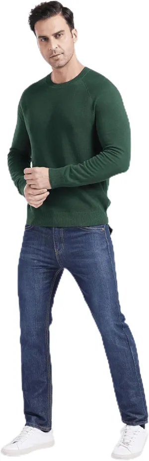Gilboa Men's 100% Cotton Crewneck Pullover Sweater