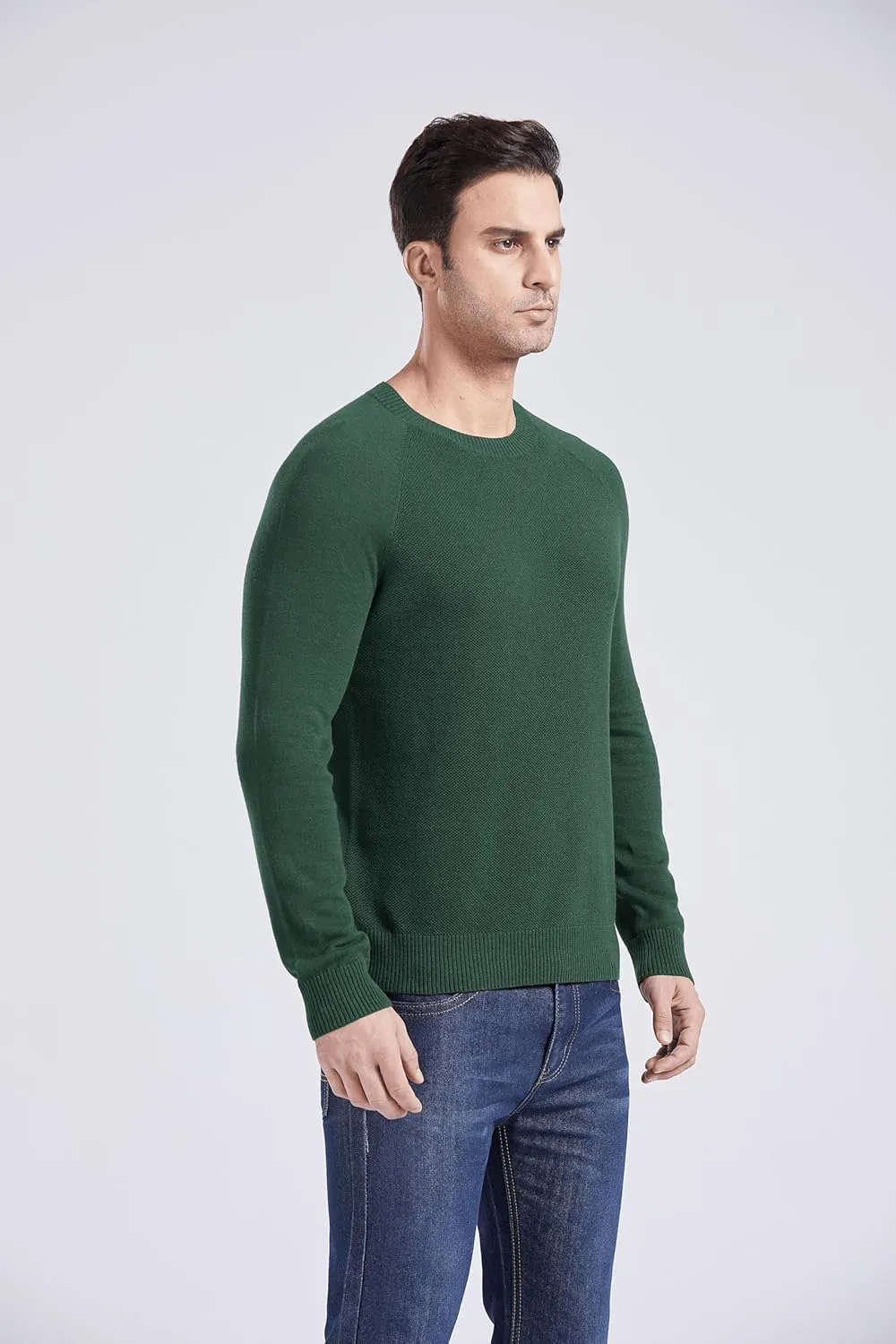 Gilboa Men's 100% Cotton Crewneck Pullover Sweater
