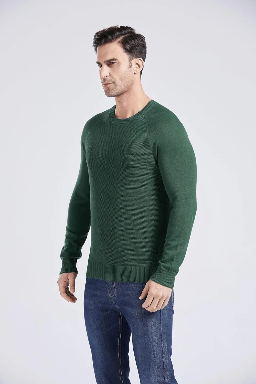 Gilboa Men's 100% Cotton Crewneck Pullover Sweater