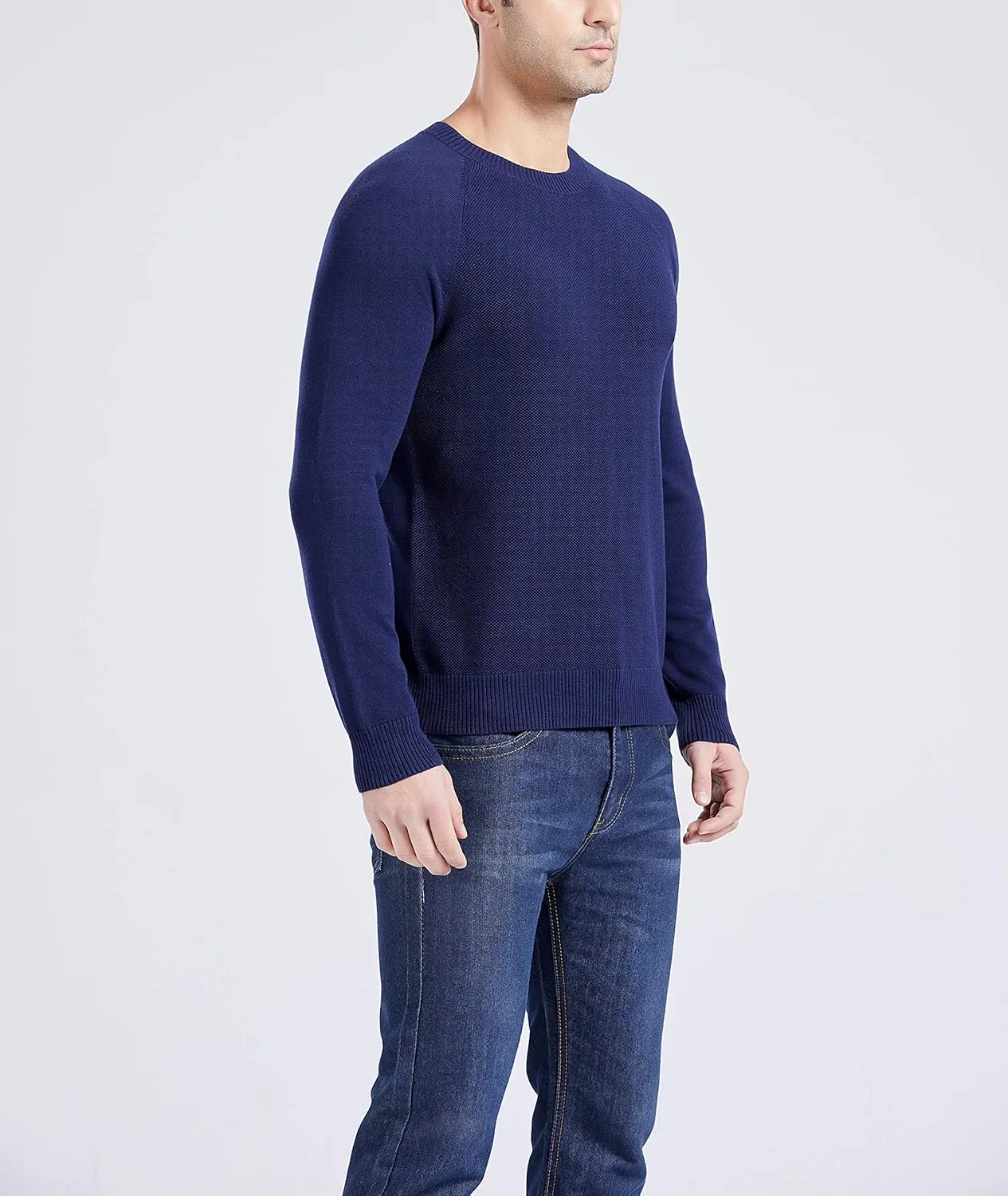 Gilboa Men's 100% Cotton Crewneck Pullover Sweater