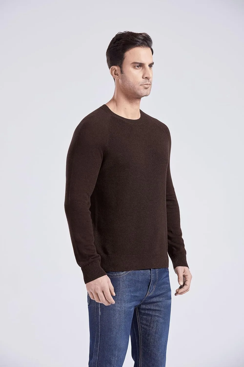 Gilboa Men's 100% Cotton Crewneck Pullover Sweater