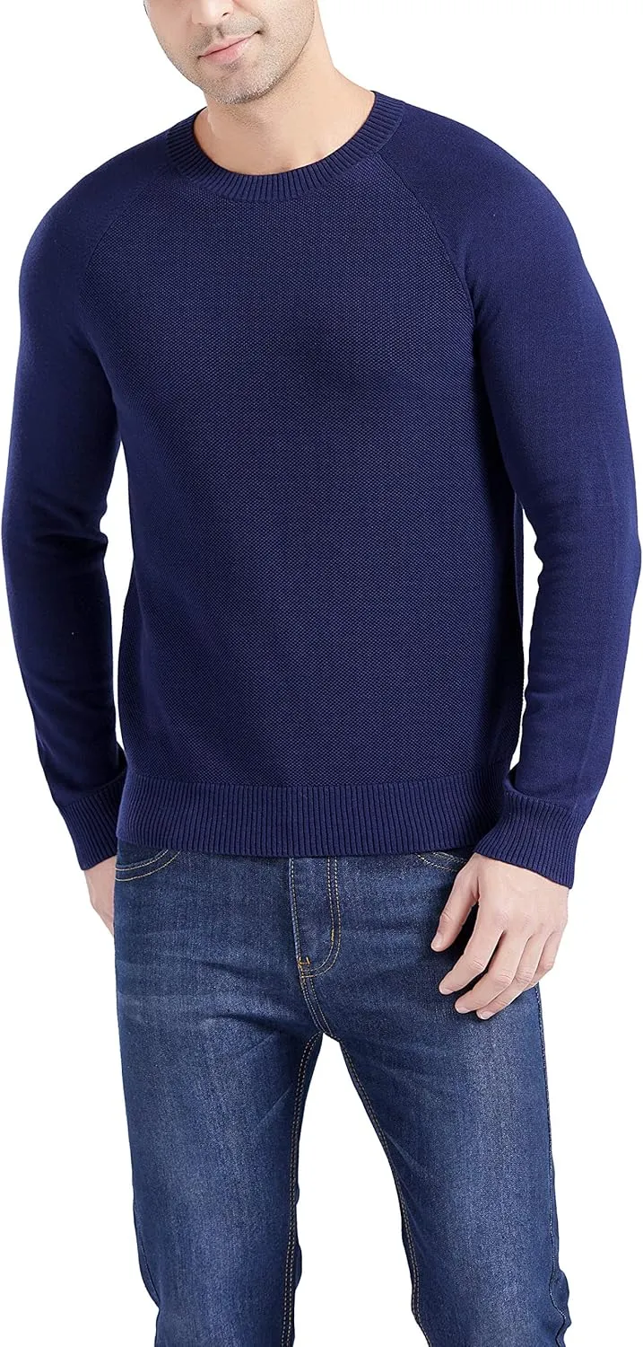 Gilboa Men's 100% Cotton Crewneck Pullover Sweater