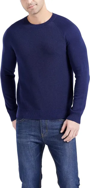 Gilboa Men's 100% Cotton Crewneck Pullover Sweater