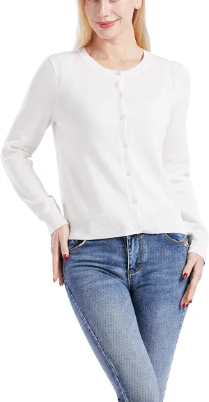 Gilboa Women's 100% Cotton Cardigan Sweater